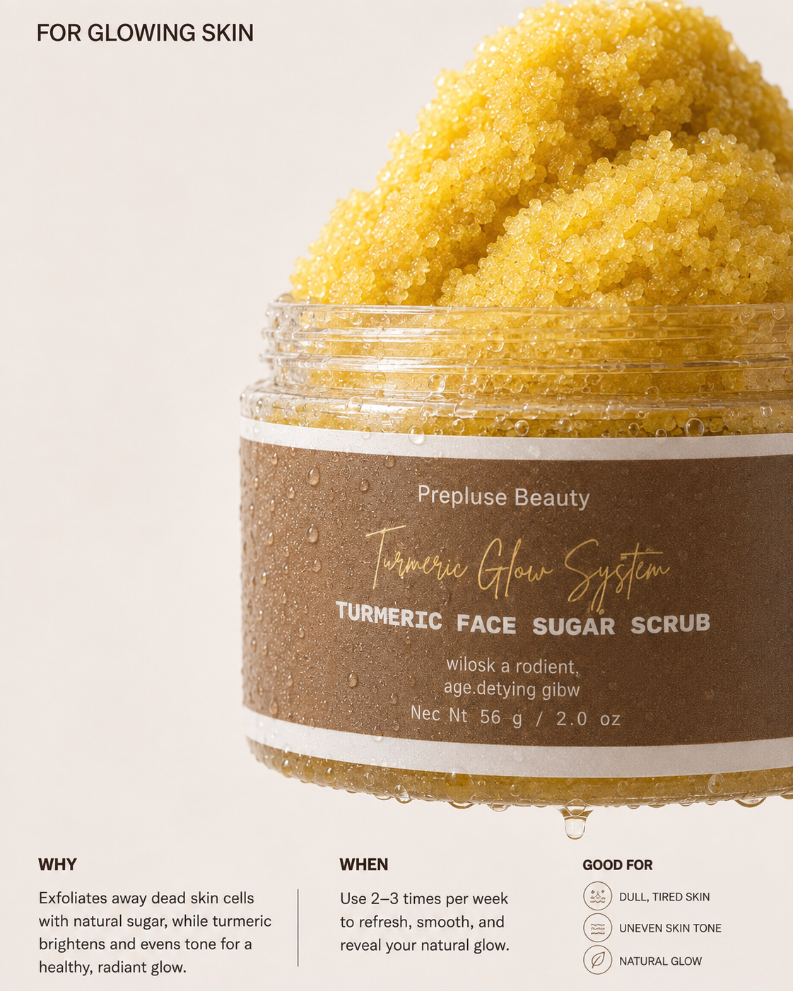 Turmeric Face Sugar Scrub