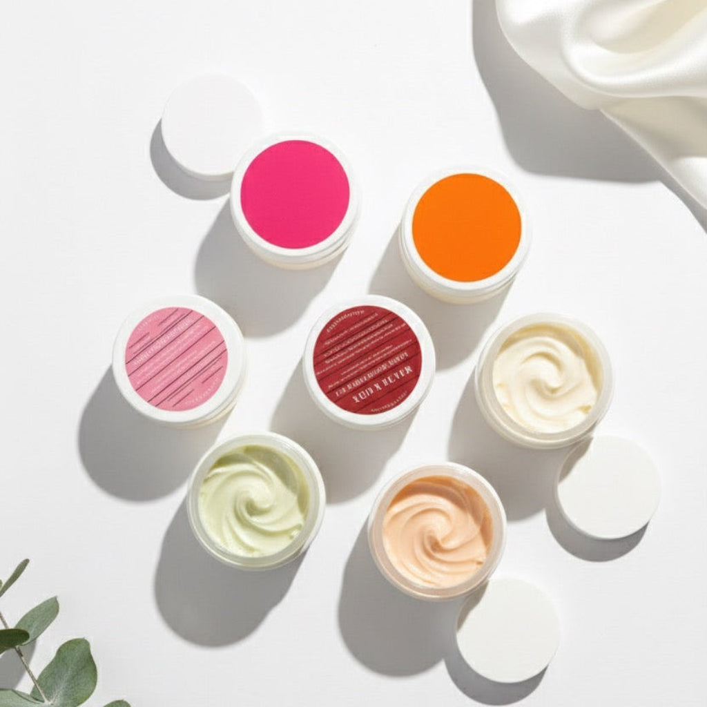 6 Travel Size: Airport Friendly Body Butters (2.0oz)