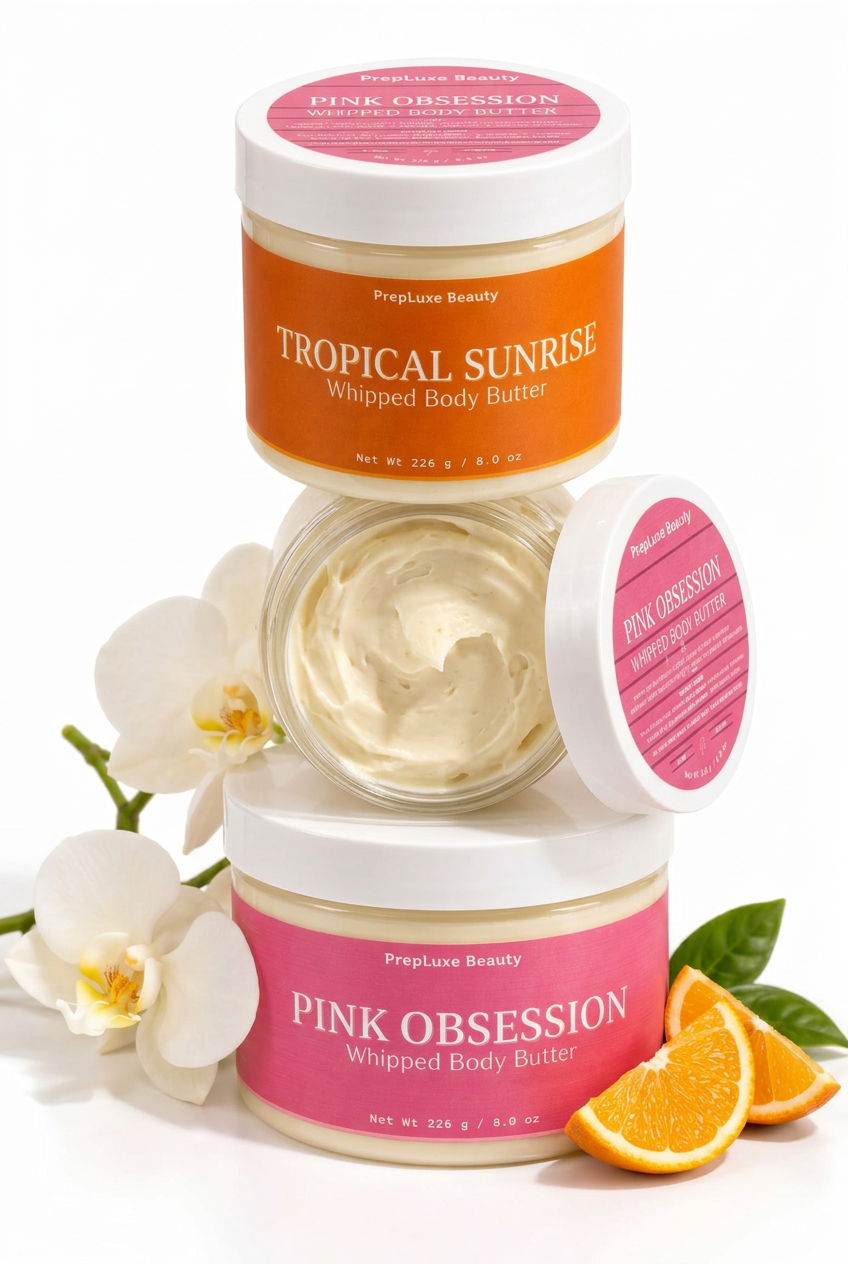 Body Butter Bundle Deal - Any 2 Body Butters get 1 Travel Size Free: