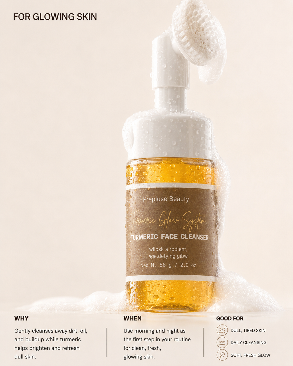 Turmeric & Kojic Acid Face Cleanser
