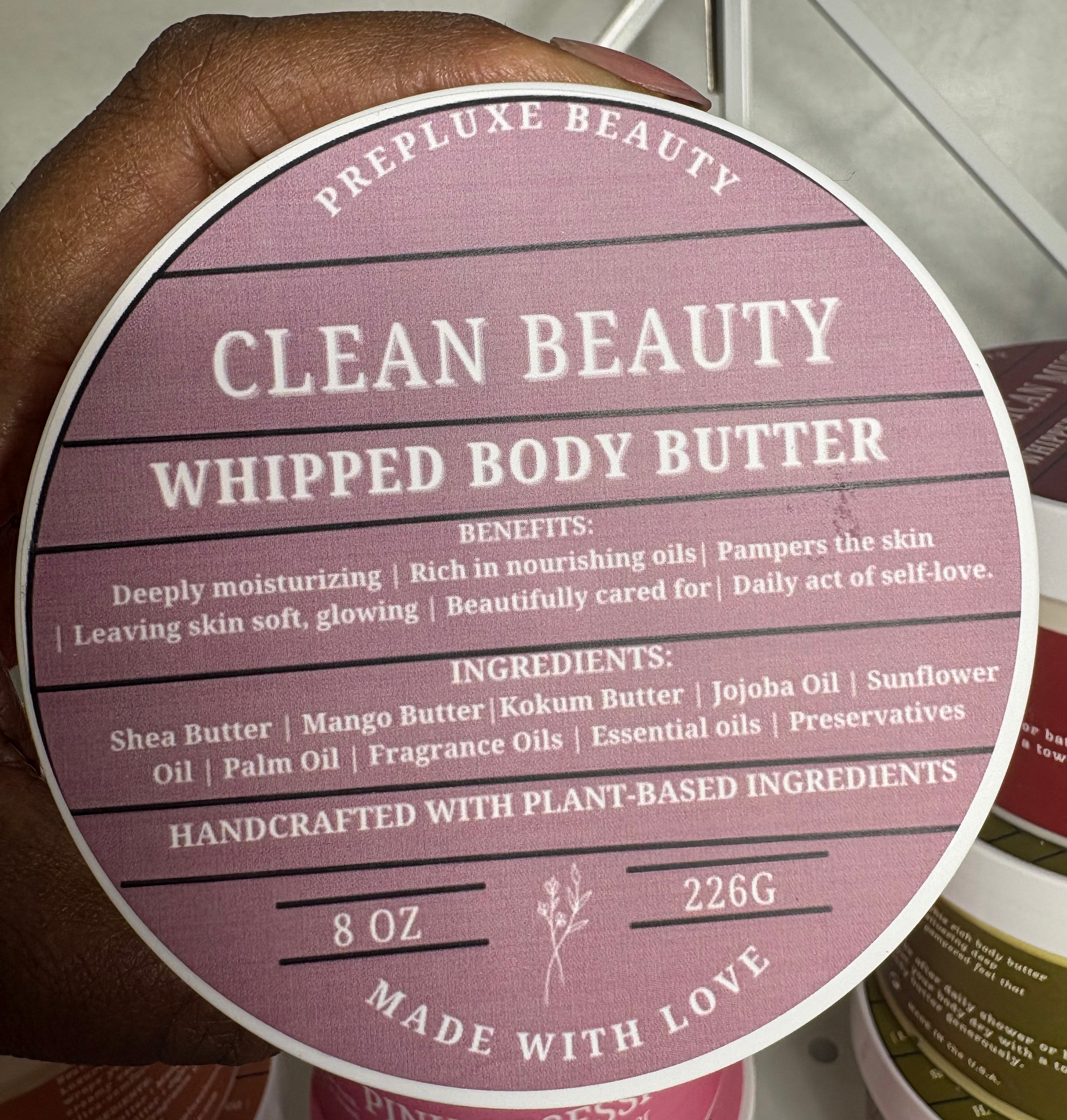 Body Butter:  Clean Beauty - Fragrance Free
